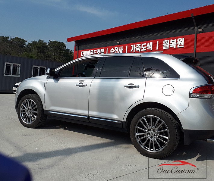 원주 수입차휠수리 링컨MKX 고스트크롬 휠도색 시공 / 원주시 소초면