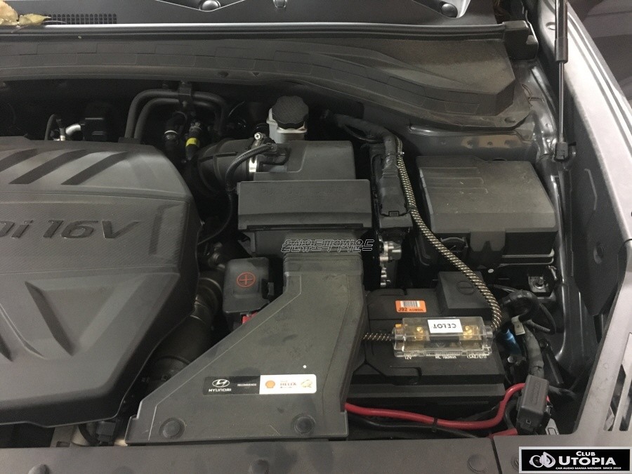 울산싼타페TM카오디오작업 3웨이 풀멀티