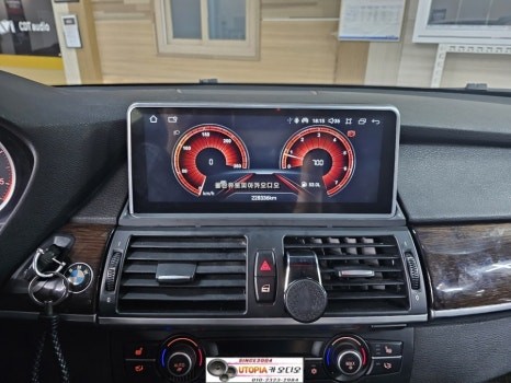 BMW X6 안드로이드 작업$10.25인치안드로이드올인원장착