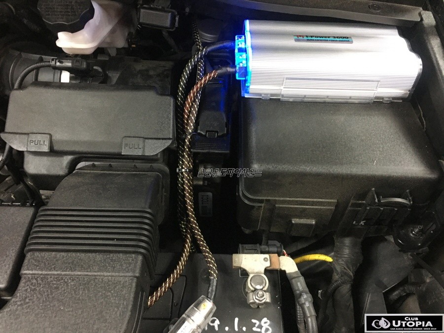 울산올뉴카니발 순정 앰프를 활용한 2웨이 멀티 카오디오 시스템