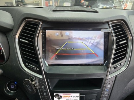 울산싼타페DM 안드로이드작업$9인치 안드로이드 올인원시공      순정 블루링크 연동하여 작업하기~