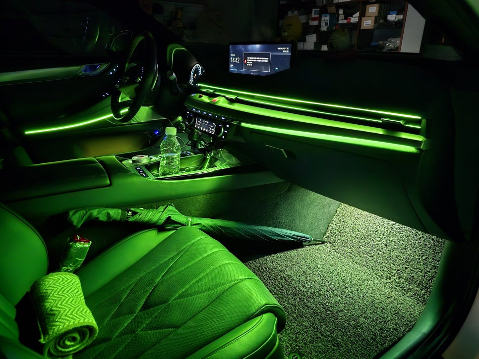 제네시스 G80 RG3 순정엠비언트광량업 DMX 엠비언트 시공 대구 카뷰티 / 대구, 구미