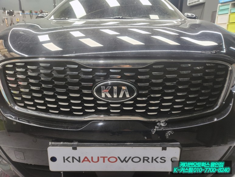 쏘렌토 UM 기아 신형 엠블럼 로고 전후방 핸들 휠 캡  풀 교체 튜닝 작업 / 용인,동탄,수원,광교