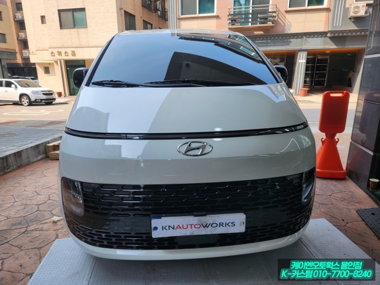 스타리아 라운지 순정 옵션 유광 블랙그릴 / 사이드미러 커버 교체 작업 / 용인,동탄,수원,광교