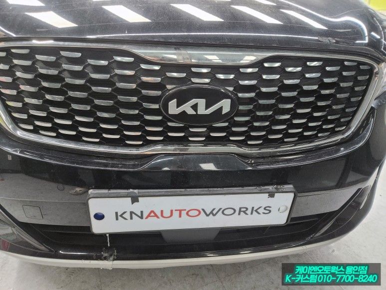 쏘렌토 UM 기아 신형 엠블럼 로고 전후방 핸들 휠 캡  풀 교체 튜닝 작업 / 용인,동탄,수원,광교