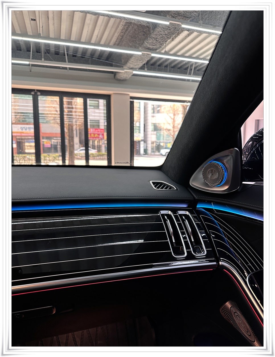 W223 벤츠 S 클래스 S580 피아노 트림 시공