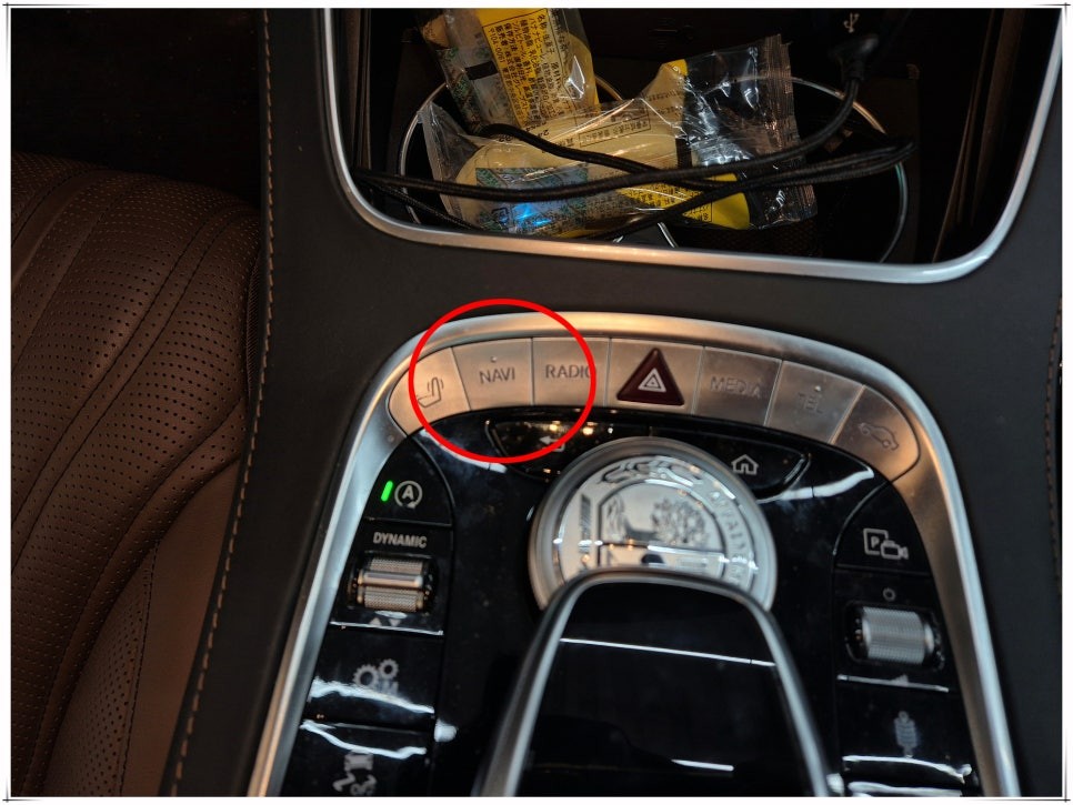 W222 벤츠 S 클래스 S63AMG 터치 내비게이션, 리어 모니터 연동
