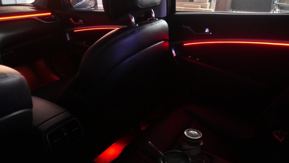 제네시스 G70 엠비언트 튜닝 DMX 매립형으로 깔끔한 고퀄리티~! / 제주