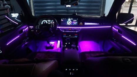 제주 모하비 더 마스터 순정 연동 엠비언트로 화려한 실내를 완성~!! / 제주