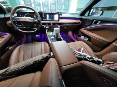 밤이 되면 더욱 빛나는 기아 K8, 엠비언트라이트 시공 후기와 노하우 / 화성, 수원, 동탄