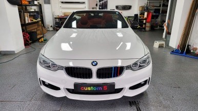 경기남부 / bmw 4시리즈 컨버터블 무빙 엠비언트, 키드니 그릴, 윈드디플렉터, 스모그 ppf필름 / 화성, 수원, 동탄 / 수원.화성