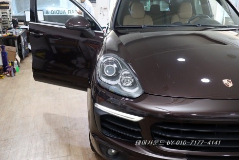 ( 송파) 카이엔순정네비에 카플레이 안드로이드오토묘듈설치하기