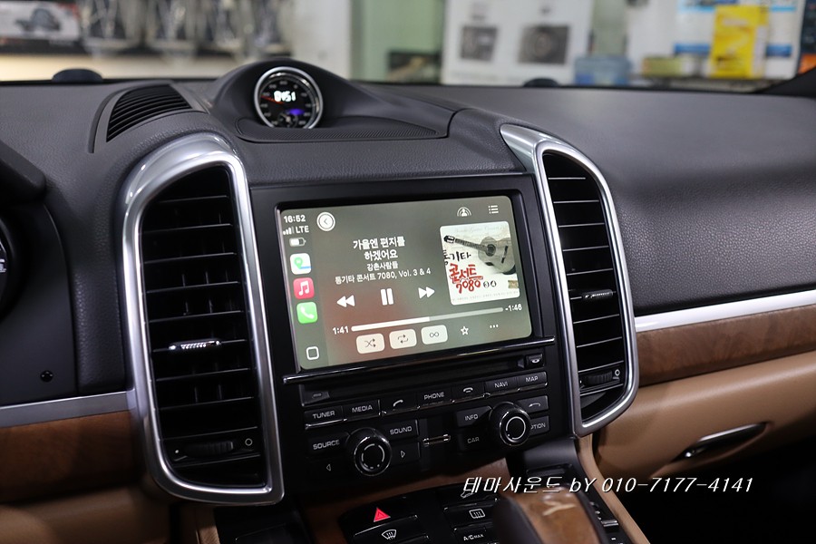 ( 송파) 카이엔순정네비에 카플레이 안드로이드오토묘듈설치하기
