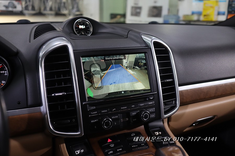 ( 송파) 카이엔순정네비에 카플레이 안드로이드오토묘듈설치하기