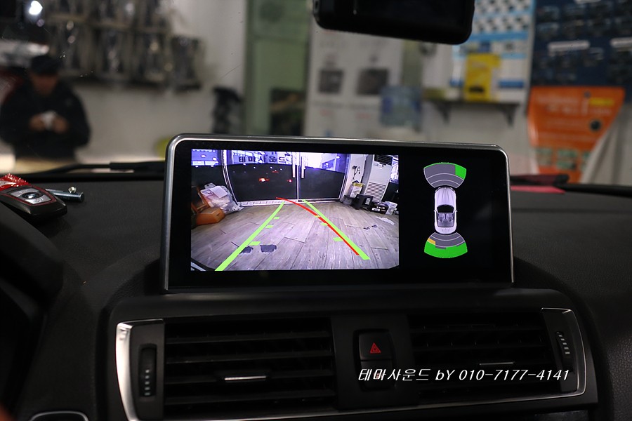 ( 송파) bmw118d차량 6,5인치모니터 10.2인치 터치되는 카플레이 안드로이드오토 모니터로 업그레이드하기