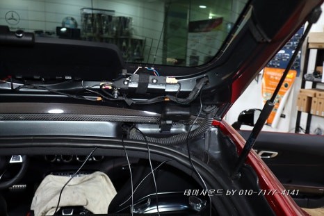 ( 송파) AMG gt차량 카플레이 안드로이드오토묘듈 및 2채널블랙박스 시공하기