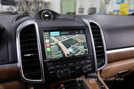 ( 송파) 카이엔순정네비에 카플레이 안드로이드오토묘듈설치하기