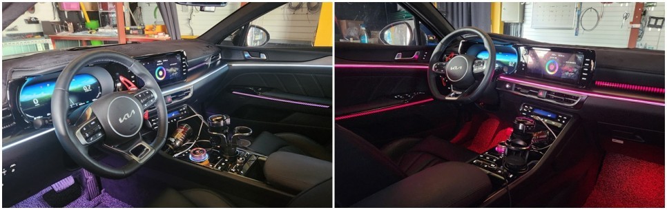 k5dl3 엠비언트라이트 순정연동 실내무드조명튜닝 / 고양, 일산, 김포, 파주