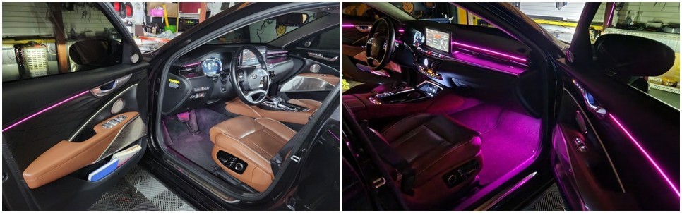 K9 엠비언트라이트 튜닝으로 밋밋한 실내분위기 업그레이드 / 고양, 일산, 김포, 파주