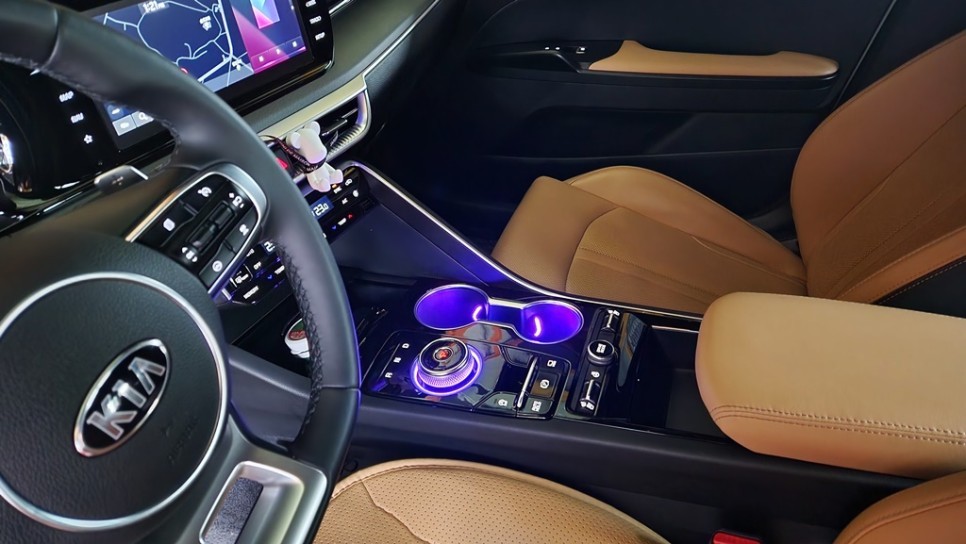 k5dl3 엠비언트 기어다이얼&교체형컵홀더 포인트무드등 시공 / 고양, 일산, 김포, 파주