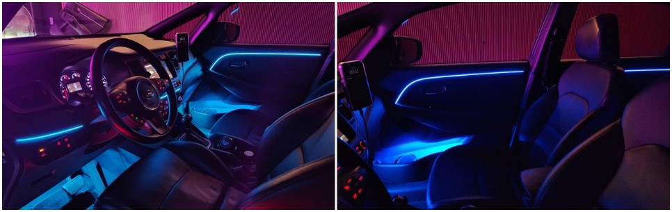 올뉴카렌스 엠비언트라이트 작업으로 실내가 감성있게 변했습니다 / 기아 / 올 뉴 카렌스 / 고양 일산서구