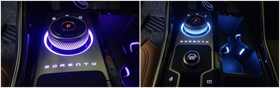 쏘렌토MQ4 기어조그다이얼&컵홀더엠비언트라이트 / 고양, 일산, 김포, 파주