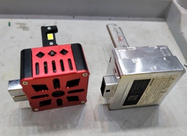 산타페DM 광도불량 검사불합격 LED램프로 교체후 합격 / 서울 중랑구