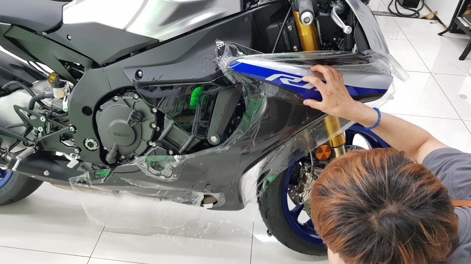 야마하 R1M 바이크 카울을 보호해줄 PPF시공 / 진주, 창원, 순천