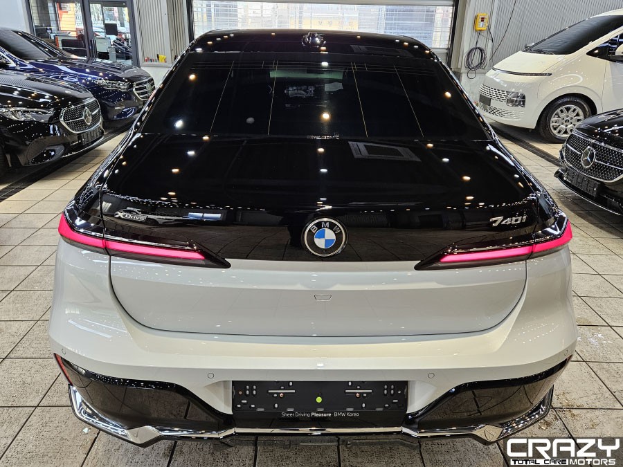 BMW 740i 오토벨벳 리페어 블랙 듀오톤 | 후퍼옵틱 프리미엄 나노 세라믹 썬팅 | 기온쿼츠 가죽코팅 | 나노텍 울트라 가드 유리막 코팅 | 대구 신차패키지