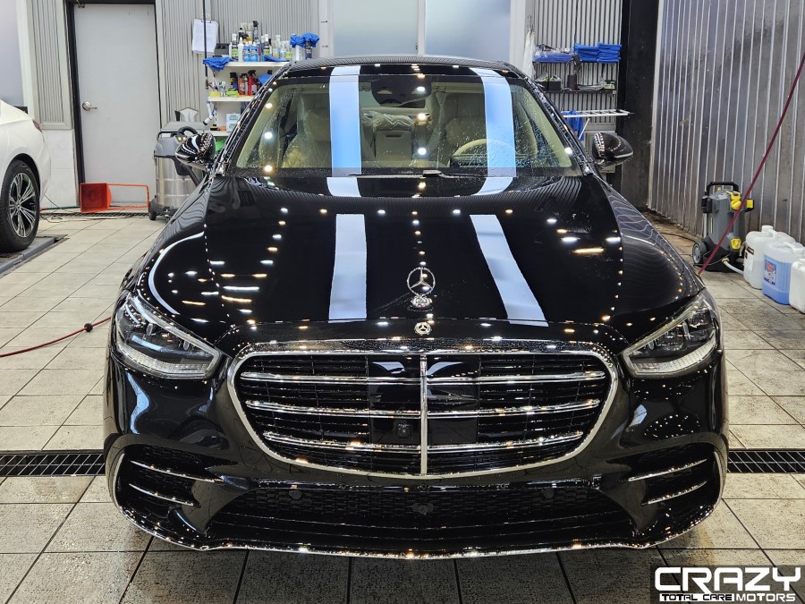벤츠 S500 크레이지핏 전체, 실내 PPF 시공후기 | 대구 신차패키지
