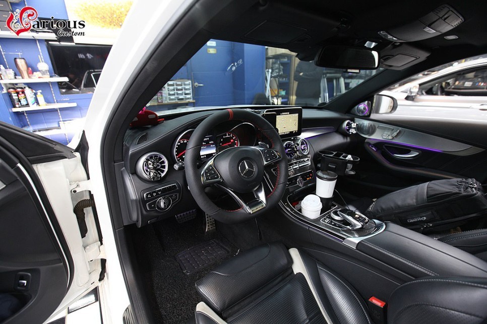 벤츠 C63 AMG 핸들 열선 시공