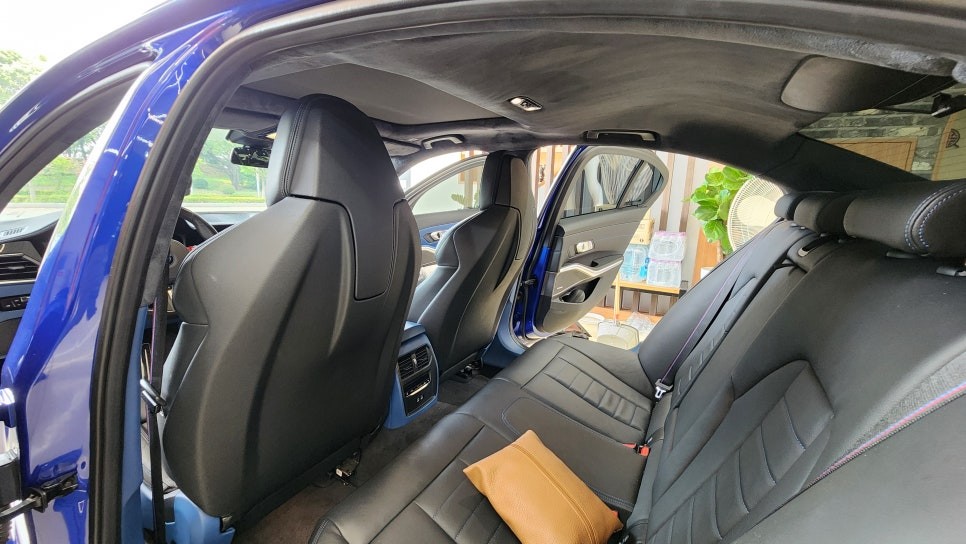 BMW 340i 천장 헤드라이너 최고급 스웨이드 시공 / 부산 사상구 삼락동