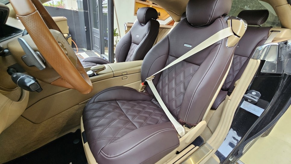 벤츠 CL63 AMG 더블 다이아 시트교체 올드카 리스토어 전문점 / 부산 사상구 삼락동