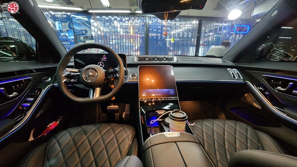 벤츠 S400D 액티브 엠비언트 3종세트 시공