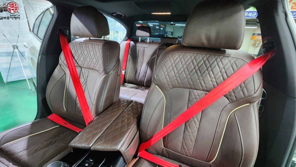 부산 컬러 안전벨트 BMW 530E 시공 / 부산 사상구
