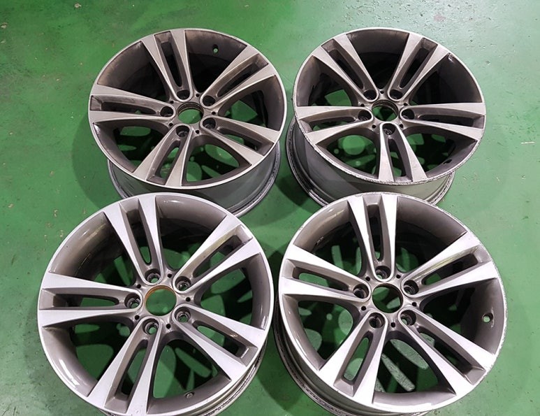 BMW 3시리즈 325D 휠 갈림 휠복원 하이퍼블랙 휠도색 분채도색 리더스휠 / 시흥시 죽율동