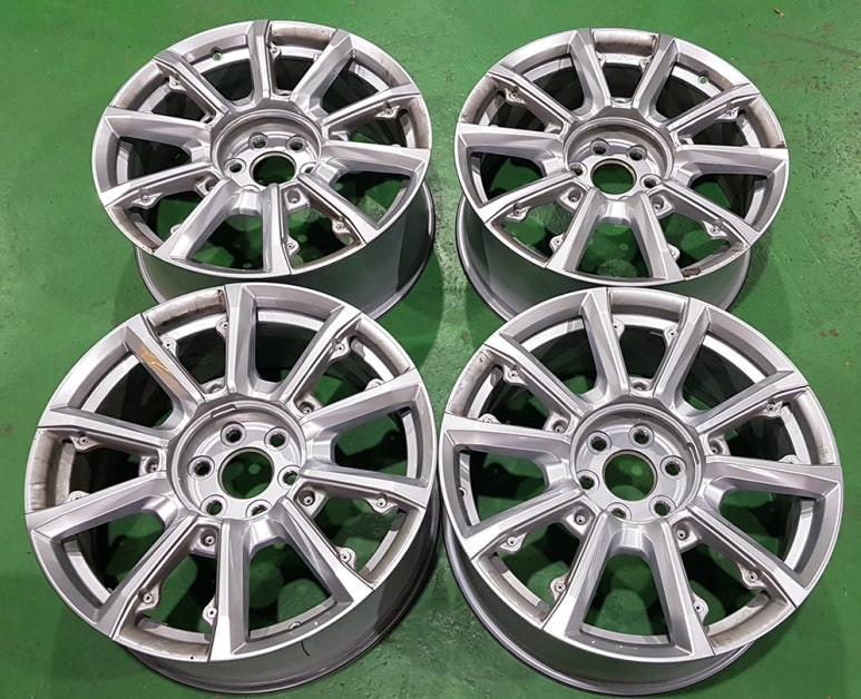 쉐보레 타호 크롬죽이기 올블랙 휠도색 휠복원 분채도장 리더스휠 / 시흥시 죽율동