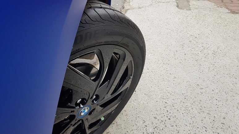 BMW i3 전기차 휠손상 휠복원 올블랙 검정 휠도색 분체도색 리더스휠