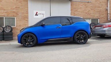 BMW i3 전기차 휠손상 휠복원 올블랙 검정 휠도색 분체도색 리더스휠