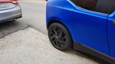 BMW i3 전기차 휠손상 휠복원 올블랙 검정 휠도색 분체도색 리더스휠