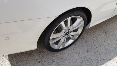 벤츠 C207 E400 쿠페 휠복원 및 하이퍼실버 분채도장 휠도색 리더스휠