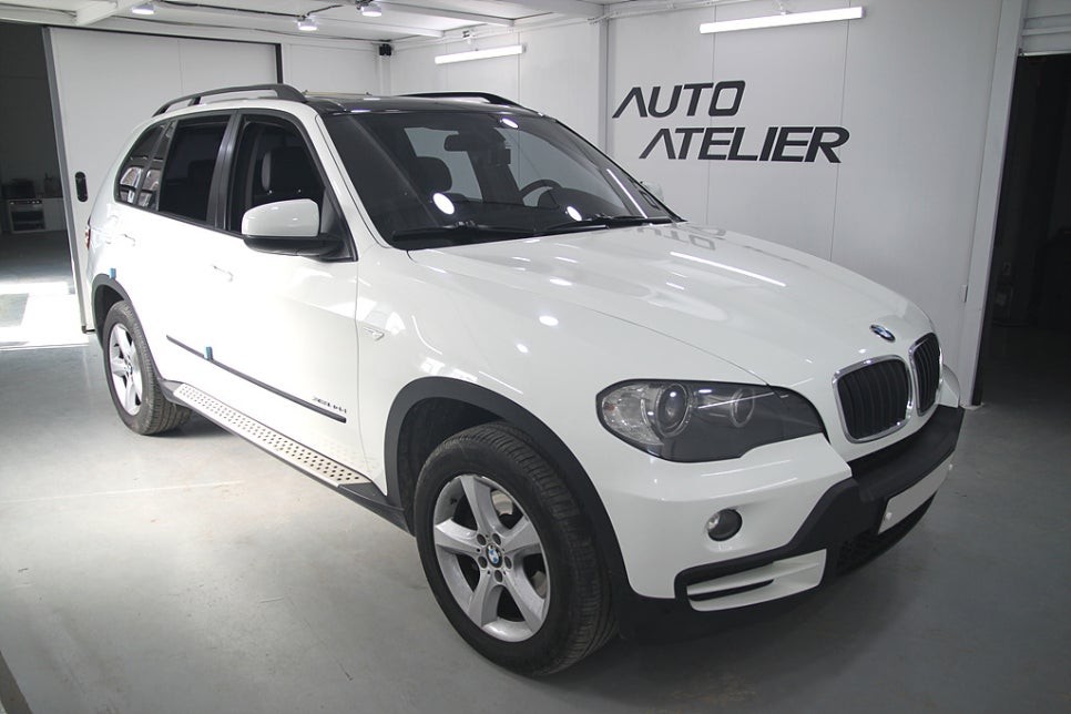 BMW E70 X5 전체 랩핑 에이버리 슈프림 아이보리 화이트 - by 의정부 오토아틀리에, 카스킨