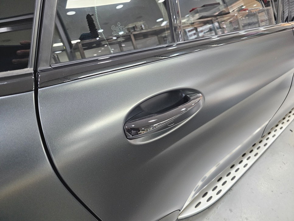 의정부 양주 랩핑샵 벤츠 GLC 전체랩핑 크롬죽이기 휠도색으로 변신시키기.