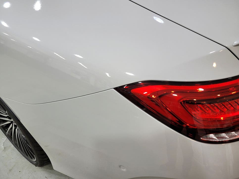 메르세데스 벤츠 CLS 450 C257모델 전체랩핑, 공구리색, 스톰그레이.
