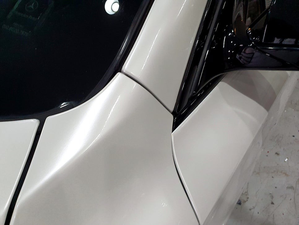 BMW 5GT 화이트펄 전체랩핑 + 크롬죽이기 +  실내랩핑, 모든 랩핑을 완성하다.