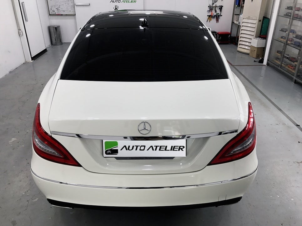 벤츠 CLS 350 전체랩핑 아이보리 화이트 - by 의정부 오토아틀리에, 벤츠 랩핑, 의정부랩핑, 의정부 카스킨,