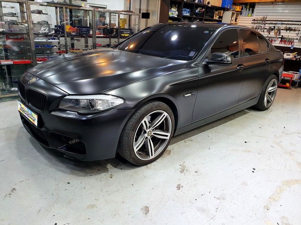 의정부 랩핑 양주 오토아틀리에 BMW 520D 전체랩핑 제거 재시공.