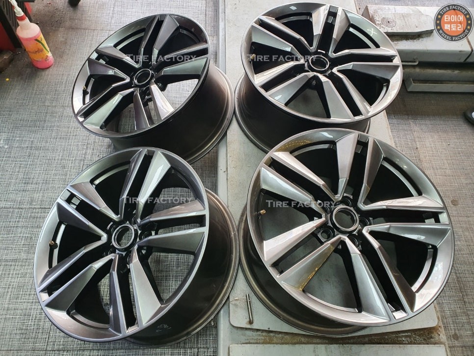 [남양주휠도색][머스탱휠도색] 포드 머스탱 GT 쿠페 19인치 고스트크롬 휠복원&휠도색 / 남양주시 별내동