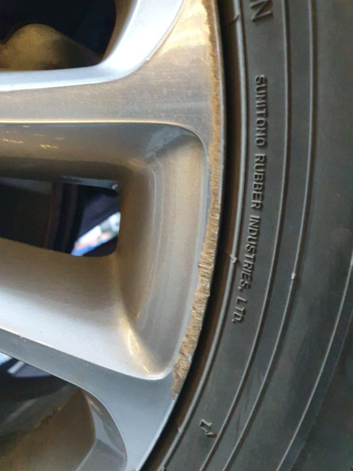 [남양주휠복원수리] 싼타페DM19인치  다이아컷팅휠복원 작업​ / 남양주시 별내동