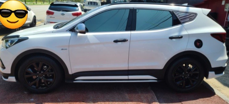 싼타페dm 더프라임 원밀리언 유광블랙 19인치 순정휠 도색 / 경기 하남